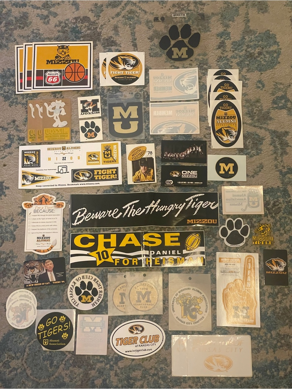 Large Lot of University of Missouri Mizzou MU Alumni Sticker, Decals, Magnets